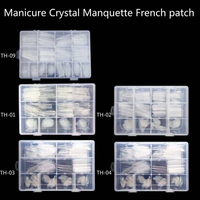 Crystal Manicure Dual Nail Form French Patch Set